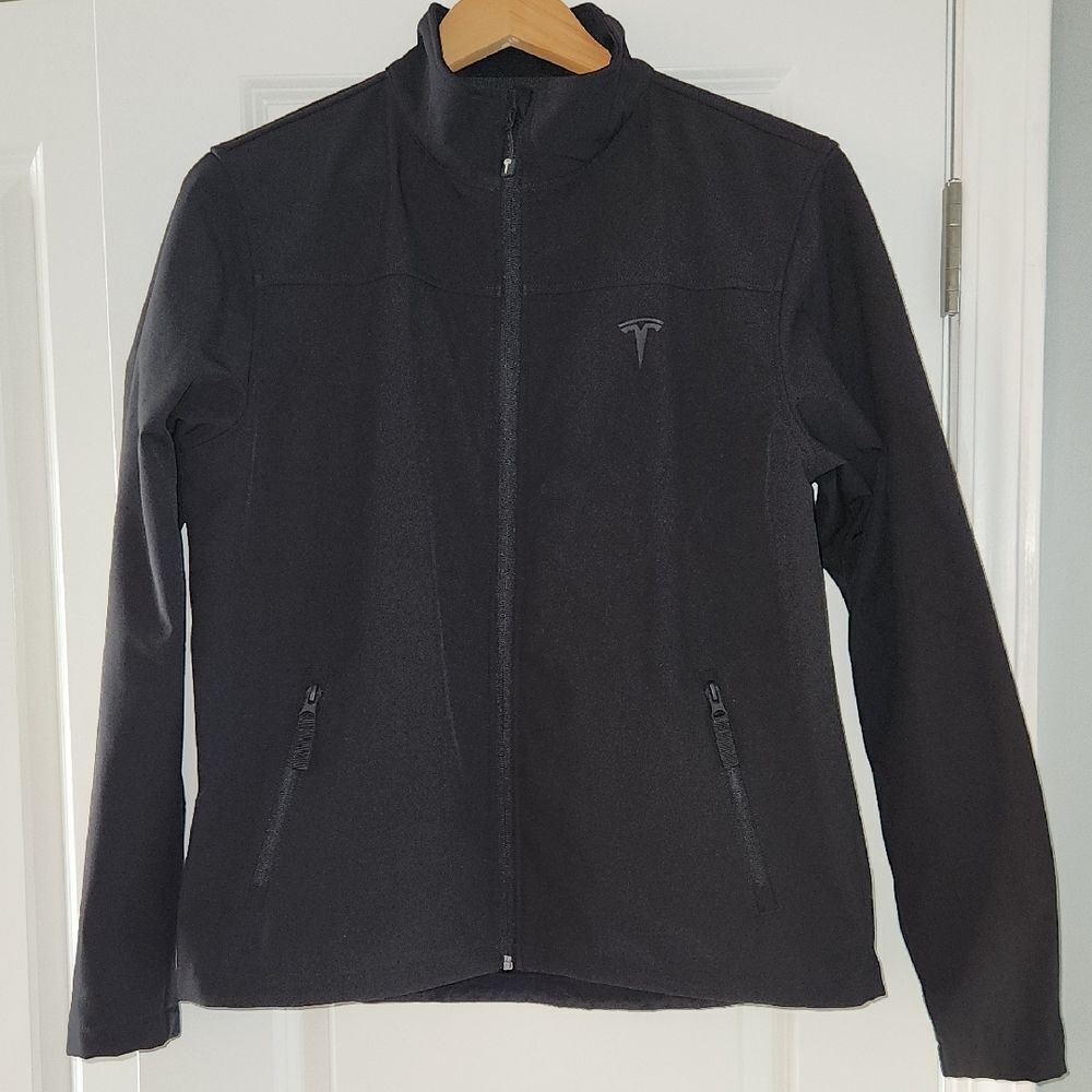 Tesla Black Zip-Up Jacket Womens L